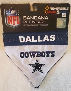 NFL DALLAS COWBOYS Reversible Bandana Pet Wear S/M - Picture 1 of 7