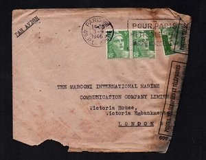1946 Air France Crash Mail cover recovered from wreckage. Details below (1499) - Picture 1 of 2