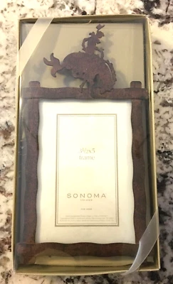 Marco de fotos de metal Sonoma Western Rodeo Cowboy Bucking Bronco 3,5" x 5" NUEVO Foto 1 de 4