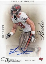 2011 Prime Signature Football Card #202 Luke Stocker Rookie