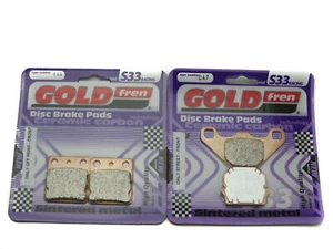 Pastillas de freno delanteras y traseras Goldfren S33 para Hyosung XRX 125 Supermoto 2007-2011 - Imagen 1 de 3