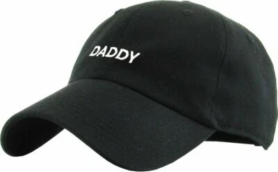 Gorra ajustable con logotipo de papá de novedad de algodón negro ajustable para papá  Foto 1 de 2