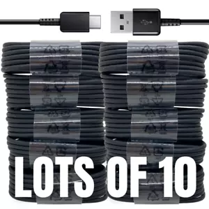 10X Wholesale Bulk USB Type C Cable For Samsung S10 A20 Charger LG Charging Cord - Picture 1 of 12