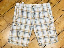 North Coast Mens Plaid Cargo Pants 38"W Shorts Used Army with Pockets