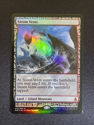 Steam Vents Zendikar Expeditions MTG EXP Foil magic   NM - Image 1 of 2