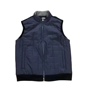 Peter Millar Crown Elite Light Hybrid Quilted Men's Vest Jacket Navy Blue Large - Picture 1 of 7