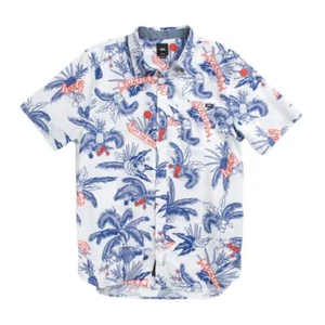 Vans Webhemd "Market Print" Kurzarm Knopfleiste (weiß/Marktprint) - Bild 1 von 2