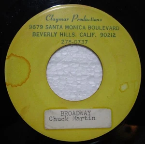 Chuck Martin Private/Claymar Prod 45 Popcorn/Mod/Surf TV Themes? Instros Listen - Picture 1 of 2