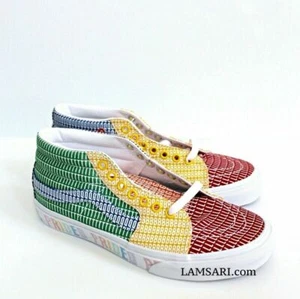 VANS SK8-MID Pride Skate Shoes Size Men 12 Multi/White Size 12 - Picture 1 of 6