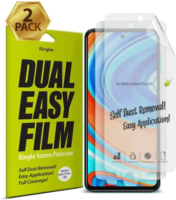 Protector de pantalla para Xiaomi Redmi Note 9 Pro / Note 9S | Ringke [Doble película fácil] Foto 1 de 4