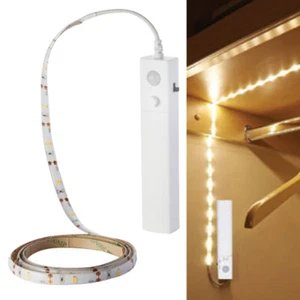 Striscia Strip Led Con Sensore 1 Metro 30 Luci Con Biadesivo Armadio Casa 3367 - Picture 1 of 1