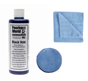 Poorboys Black Hole Show Glaze Polish For Dark Cars 16oz + 1 Free Cloth & Pad - Picture 1 of 1