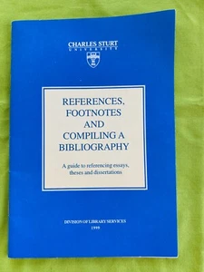 Vintage: CSU Harvard Referencing Guide. (1999) 24 Pages. OBSOLETE. Like New. - Picture 1 of 2