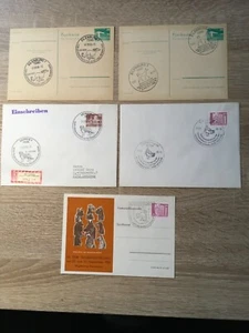 001437 5 Belege DDR versch. Hundeausst. Eilenb., Dresden, Magdeburg u. Leipzig - Bild 1 von 7