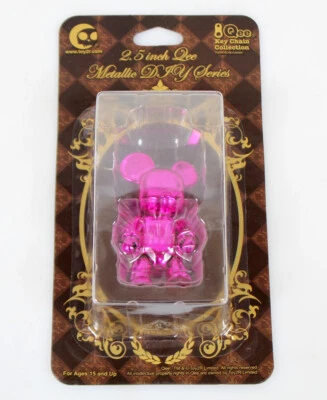 Toy2R 2.5" Classic Metallic Qee - Purple Bear BearBearQ w/ Keychain - Image 1 of 4