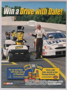 Pflanzgefäße Nüsse DRUCKANZEIGE Dale Jarrett NASCAR Mr. Peanut Werbeseite 2001 - Bild 1 von 1