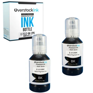 2PK Repuesto para Botella de Tinta Epson 512BK Se Adapta a Expression ET-7700, ET-7750 - Imagen 1 de 1