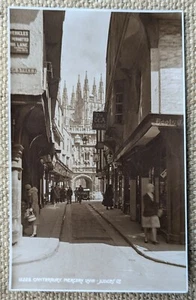 Canterbury Mercery Lane, Street Scene, Kent, Judges Real Photo RP Postcard - Picture 1 of 2