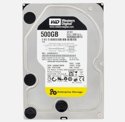 Western Digital 500GB WD5002ABYS 16MB SATA 3.5" PC HDD Hard Drive Enterprise - Image 1 of 4