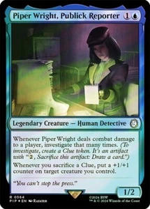 Piper Wright, Publick Reporter SURGE FOIL - 0564 - Rare - Fallout PIP MTG - Bild 1 von 1