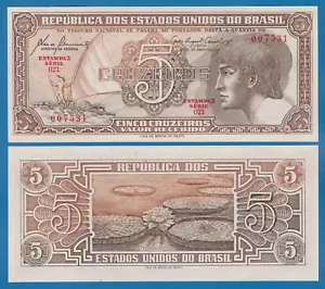 Brasil 5 Cruzeiros P 166a Signature 8 UNC P 166 a - Imagen 1 de 1
