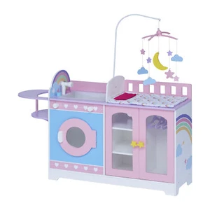 Olivia s Little World 6 in 1 Baby Doll Changing Station with Bedding Mobile Pink - Picture 1 of 12