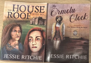 Jessie Ritchie Signed Books. The House with No Roof & The Ormolu Clock 1st Ed. - Picture 1 of 12