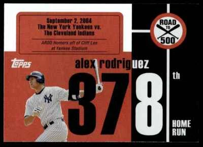 2007 TOPPS ROAD TO 500 HOME RUN ALEX RODRIGUEZ R52 - Image 1 of 2