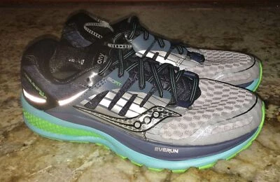 SAUCONY Triumph ISO 2 Gris Aqua Azul Verde Lima Zapatos para Correr NUEVOS Para Mujer Talla 6 Foto 1 de 4