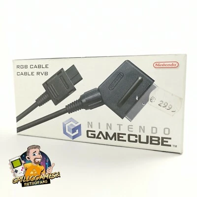 Original Nintendo Gamecube RGB Cable / Cable RVB EMBALAJE ORIGINAL | NUEVO NEW Old Stock - Imagen 1 de 3