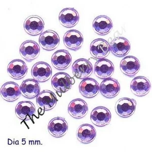20 Jewels jewel faux rhinestone purple lavender bling bauble Embellishments - Picture 1 of 1