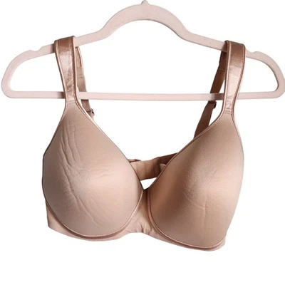 Natori Bra 38D Nude Beige Women's Wireless Wire Free Back Close Wide Strap - Image 1 of 4
