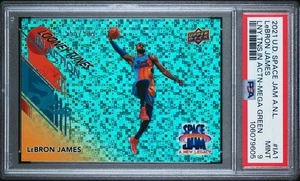 2021 UD Space Jam ANL Looney Tunes IA Mega Green Lebron James #IA-1 /599 PSA 9 - Picture 1 of 2