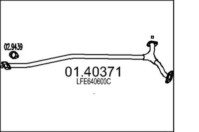 MTS Abgasrohr 01.40371 Mittelschalldämpfer für MAZDA Sport GH MZR GHEFP GH10F - Bild 1 von 4