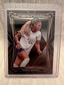 Trinity Rodman Electric Etch Orange 35/40 2024-25 Obsidian Soccer SP USWNT - Picture 1 of 2