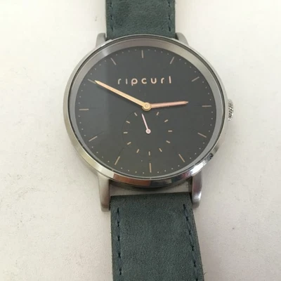 Rip Curl A2876G - CIRCA Men’s WATCH CORE Surf Watch St. Steel Case Leather Band - image 1 of 4