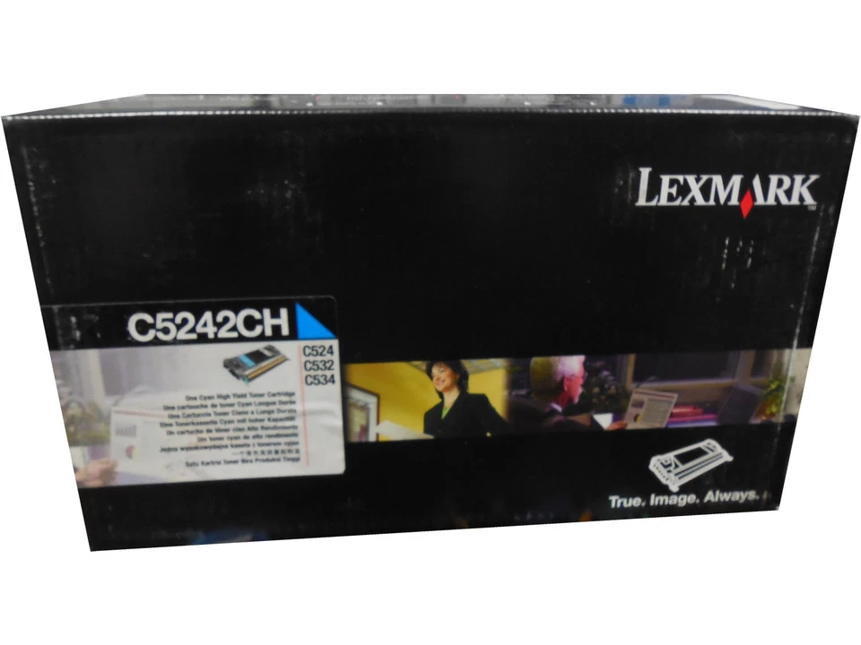 Lexmark C5242CH Cyan High Yield Toner Cartridge 5k Genuine OEM - Image 1 of 1