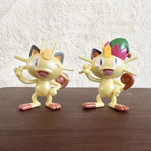 Pokémon Battle Action Meowth 2 Stück Christmas Holiday 1,5" Figur Spielzeug - Bild 1 von 4