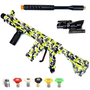 Pressure Washer Gun – 5000 PSI | Steel | 1m Wand | M22 + 3/8" QC | Sight | 60°C - Picture 1 of 15
