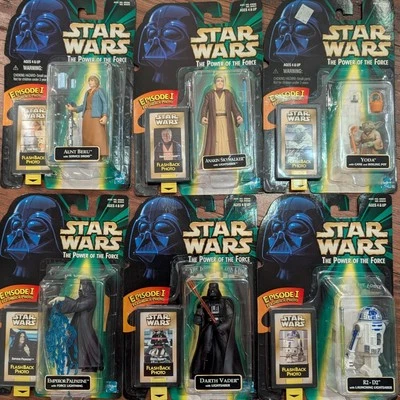 Hasbro Star Wars 1998 POTF Flashback Photo lot of 6 action figures New - Image 1 of 4