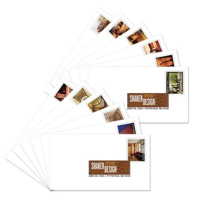 US Scott # 5896a-5896l Shaker Design Digital Color Postmarks Set of 12 FDC 2024 - Image 1 of 4