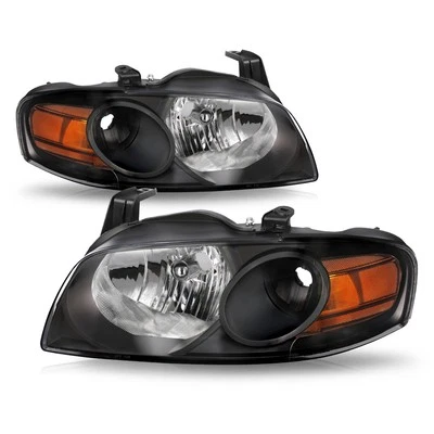 For 2004 2005 2006 Nissan Sentra Sedan Halogen Headlights Assembly Headlamps L+R - Image 1 of 4