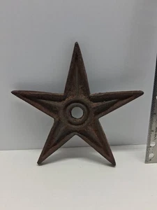Piastra di ancoraggio vintage in ghisa 5 lati stella edificio recupero architettonico 7" - Foto 1 di 4