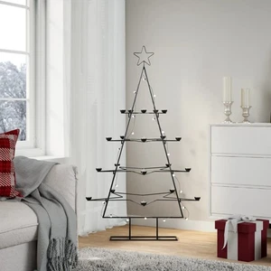 Metall-Weihnachtsbaum für Dekorationen Christbaum Tannenbaum DIY Deko Schwarz - Bild 1 von 32