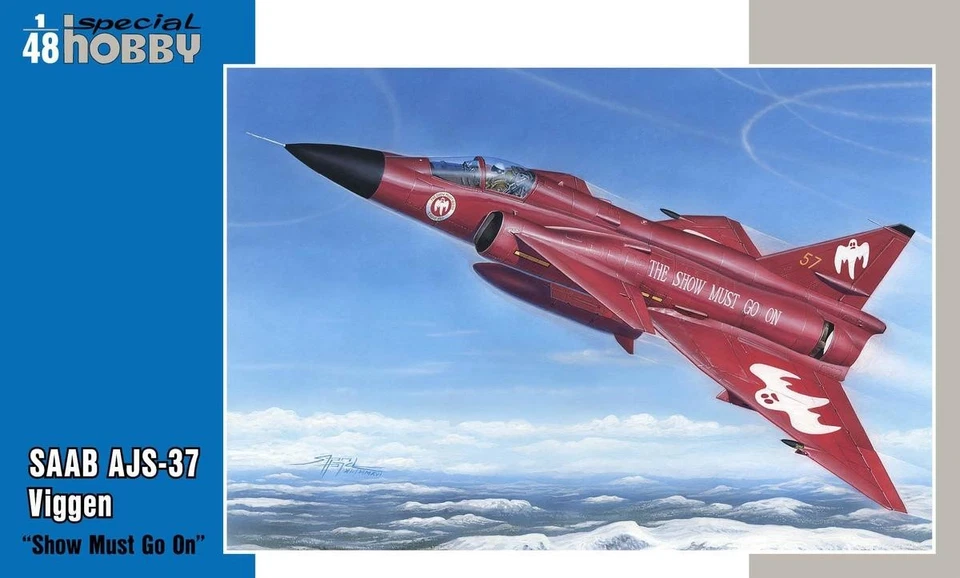 SPECIALE HOBBY 48188 MODELLO SAAB AJS-37 VIGGEN ""SHOW MUST GO ON"" 1/48 - Immagine 1 di 1