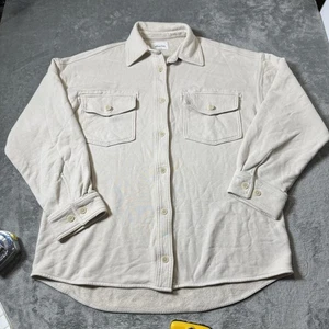 Wilfred Free Aritzia Free Nova Hemdjacke mit Knöpfen Größe Large in Elfenbein - Bild 1 von 7