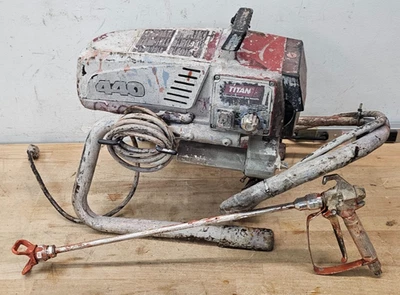 Titan Impact 440 Skid Electric Airless Paint Sprayer With Graco Spray Gun USED - Image 1 of 4