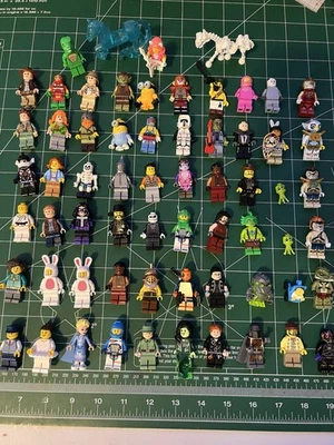 Lego Lot Of 60 Minifigures Cmf Star Wars Jones Marvel More - Image 1 of 4