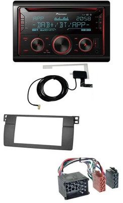 Pioneer 2DIN MP3 DAB USB CD Bluetooth Autoradio für BMW 3er E46 mit großem Navi - Bild 1 von 4