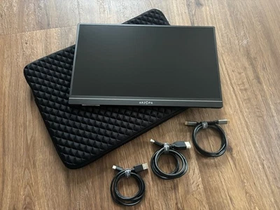 Arzopa Tragbarer Monitor 15,6 Zoll 1920x1080 Full HD Schwarz wie NEU - Bild 1 von 4